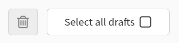 Bulk Delete Drafts UI